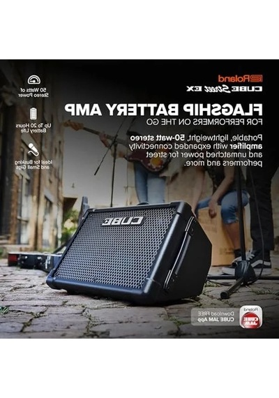 Pille Çalışan Taşınabilir Stereo Amplifikatör, 50 Watt