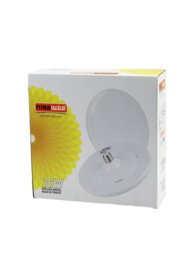 Nisaluce Eamp-063/kb 36w E27 Ufo Tipi Led Lamba Ampul Kristal Desenli Mika Pls.kapak 6400k - 3240lümen Standart