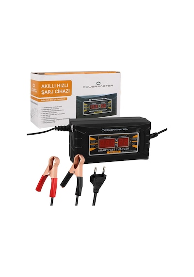 Ayt Powermaster Son-1206d 12 Volt 6 Amper Akıllı Hızlı Akü Şarj Cihazı Araç Oto Motosiklet Karavan Akü Şarj Aleti