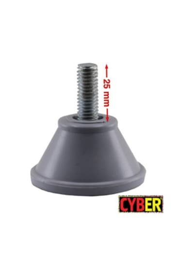 3-8''X30 Civatalı Plastik Baza Ayak Gri