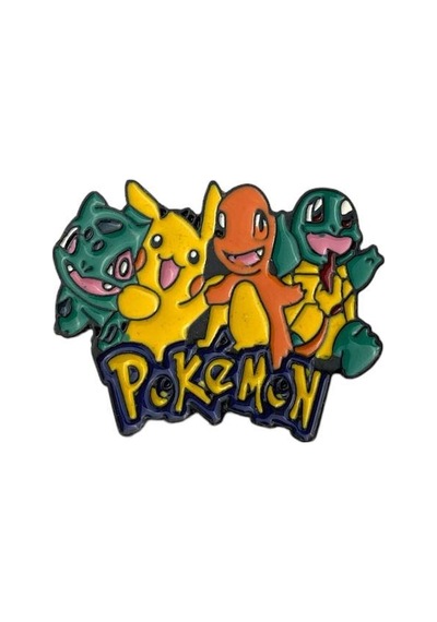 Pokemon Pikaçu Çizgi Film Figürlü Hediyelik Rozet Çok Renkli