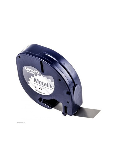 Dymo Letratag S0721730 Metalik Gri Metal Şerit Etiketi 12MM X 4M