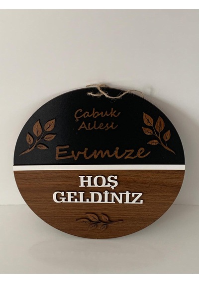 Kişiye Özel Ahşap Kapı Süsü