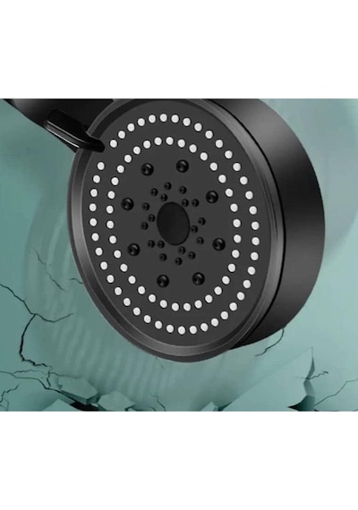 Turbo Duş Başlığı, Yüksek Basınçlı El Duşu, 5 Fonksiyonlu Duş Başlığı Siyah Turbo Duş Başlığı, Yüksek Basınçlı El Duşu, 5 Fonksiyonlu Duş Başlığı Siyah