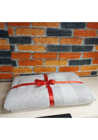 Özdilek Svv Border Kalın ve Süper Emici Yeni Seri Banyo Havlusu 76x147 - Silver Gri