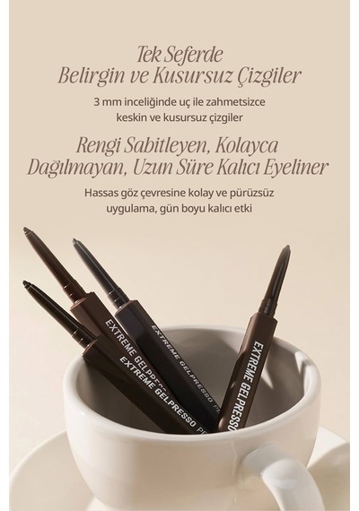 Clio Extreme Gelpresso Pencil Liner 01 Black Brown