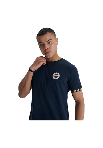 Fenerium Fenerbahçe Erkek Tribün Sırt Detaylı T-shirt Uv+bileklik Kutu Lacivert