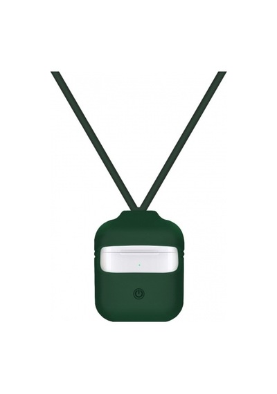 Blogy Apple Uyumlu AirPods İle Silikon Kılıf Forest Green