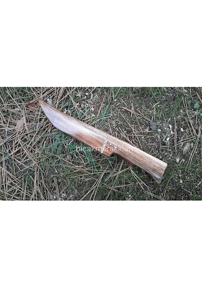 Bel Kamp Bıçağı-El İşçiliği-No1-20 CM Kahverengi