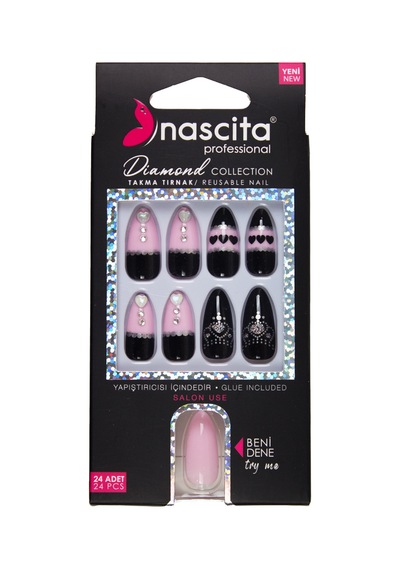 Nascita Diamond Taşlı Takma Tırnak 24'lü Set Nasnaıl00270