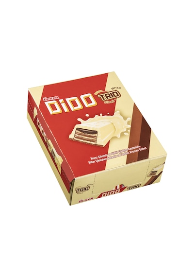 Ülker Dido Beyaz Çikolatalı Gofret 24x36,5 G Trio 3'li Ekonomik Paket - 3 Adet Tarı