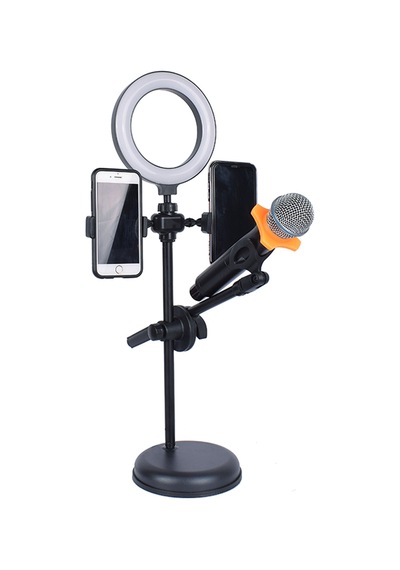 Çekim Işıklı Telefon Tutucu Makyaj Işığı Live Profesyonel Canlı 4 In 1 Işıklı Stand