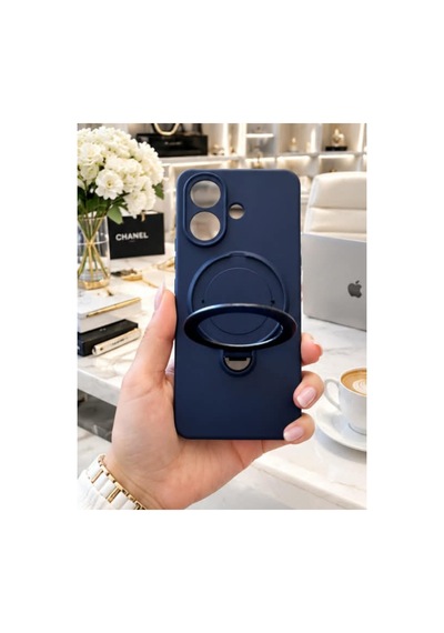 Poco X8 Pro İle Uyumlu 360 Derece Dönebilen Kalın Metal Magsafe Halka Stantlı İçi Kadife Korumalı Ultra Lüx Premium Silikon Kılıf Koyu Lacivert Poco X8 Pro İle Uyumlu 360 Derece Dönebilen Kalın Metal Magsafe Halka Stantlı İçi Kadife Korumalı Ultra Lüx Premium Silikon Kılıf Koyu Lacivert