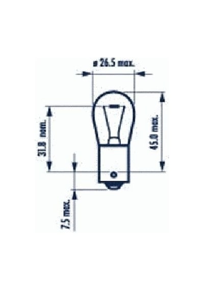 Narva Cg 17635 12v 21w 1141 Ampul