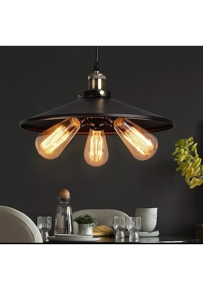 Riolight Retro Üçlü Metal Sarkıt Avize (538297649)