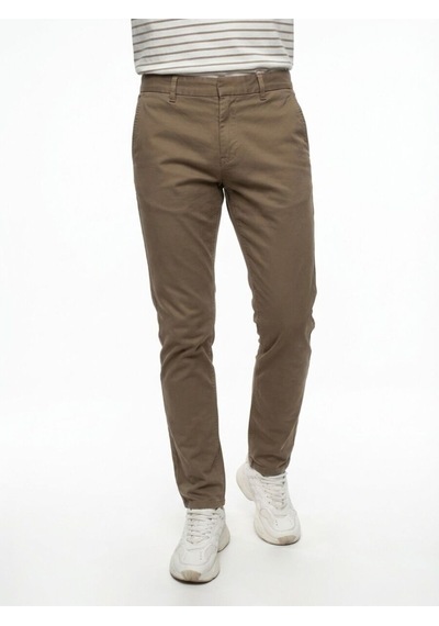 Regular Fit Erkek Pantolon Dark Camel