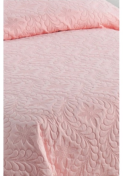 Çift Kişilik Düz Renk Kapitone Yatak Örtüsü, Sade Ve Şık Görünüm 250 X 260cm Pudra