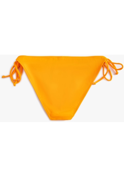 Koton Brazilian Bikini Altı Basic Yanları Bağlama Detaylı Turuncu 4sak00143mm Turuncu