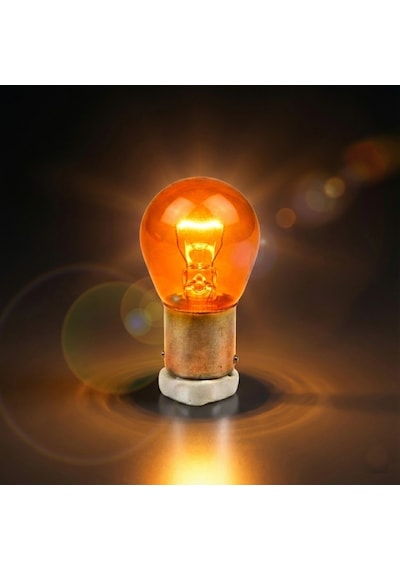 Osram Bau15s/7507 Py21w 12v Yakın Tırnak Oto Sinyal Lambası Ampulü 93 Tek Duy 1 Adet Turuncu