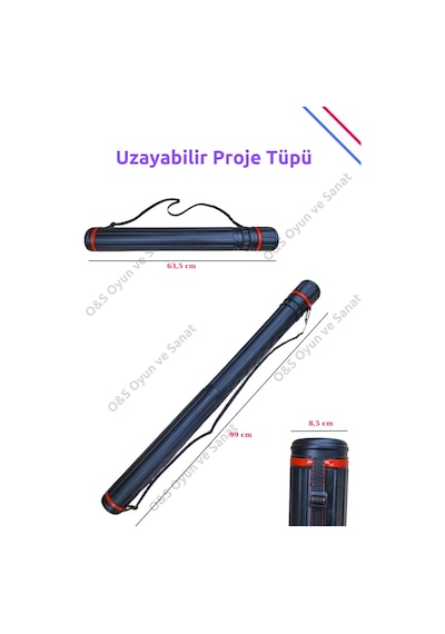 Proje Tüpü, Silindir Proje Çantası, Yuvarlak Pıroje Kutusu, Bazuka Çanta