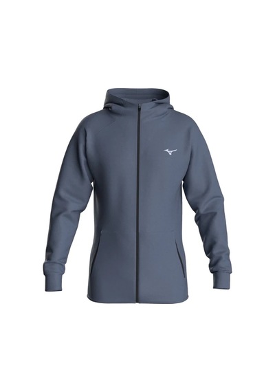 Mizuno Athletic Track Jacket Erkek Kapüşonlu Eşofman Üstü Gri Çok Renkli