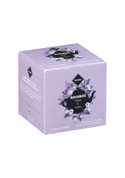 Rıoba Rooibos Poşet Çay 10'lu 20g Kakao&vanilya Aromalı Kafeinsiz 4'li Avantaj Paketi - 4 Adet Tarı