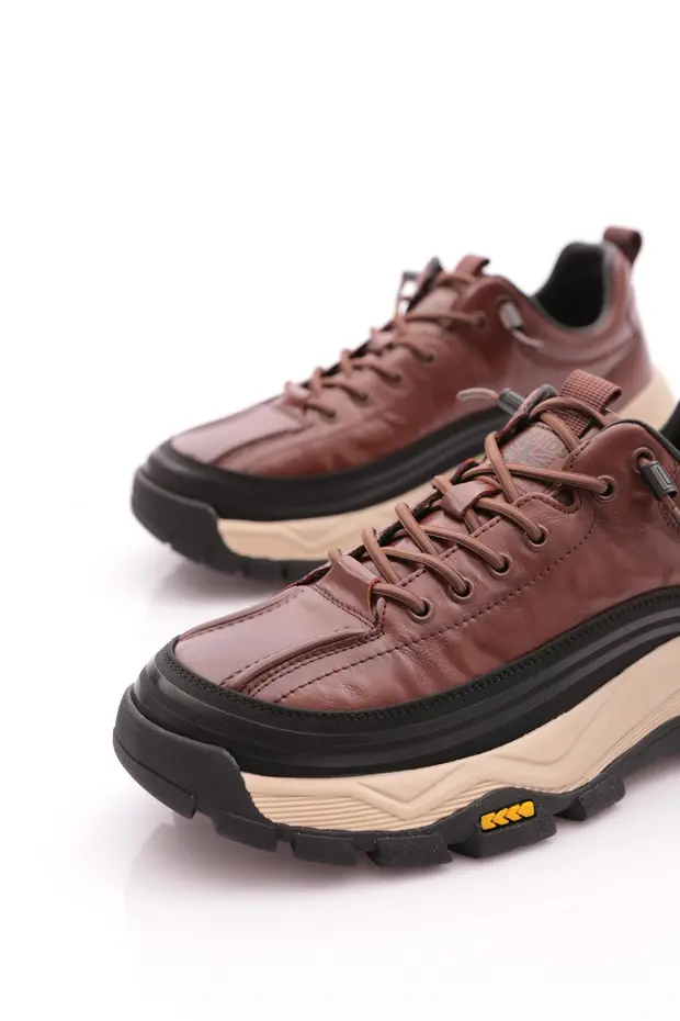 Guja 26k570 Erkek Hakiki Deri Lastik Bağcıklı Sneaker Kahve
