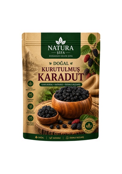 Doğal Kurutulmuş Karadut Katkısız Kuru Meyve Atıştırmalık 100 Gr Diğer