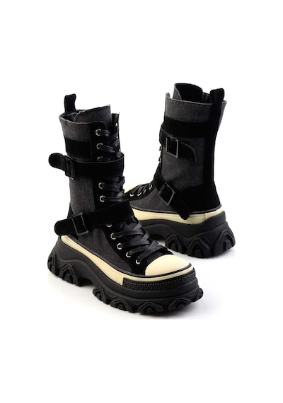 Bambi Siyah Kadın Bot & Bootie K02185039718 Siyah