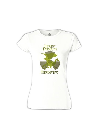 Imagine Dragons - Radioactive Beyaz Kadın Tshirt 001