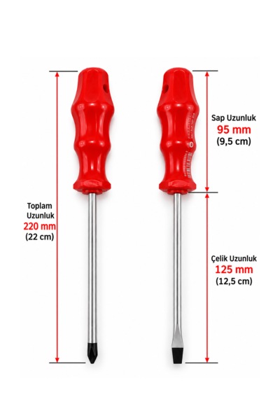Tornavida Duz + Yıldız 5x125