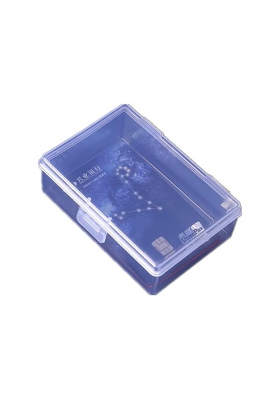 Tr 9x6cm Mini Şeffaf Eşya Takı İskambil Saklama Kutusu Organizer Düzenleyici Klipsli Kapaklı Kutu Genel