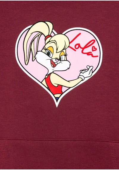 Mavi Lola Bunny Baskılı Bol Rahat Kesim Bordo Kız Çocuk Sweatshirt 7s10214-70393