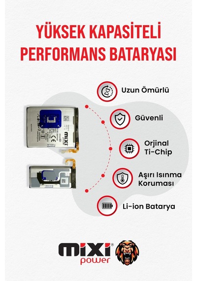 Samsung Z Flip 5 Uyumlu Tam Kapasite Batarya
