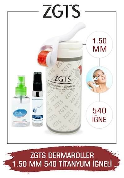 Zgts Dermaroller 1.50 Mm Titanyum 540 Iğneli Derma Roller