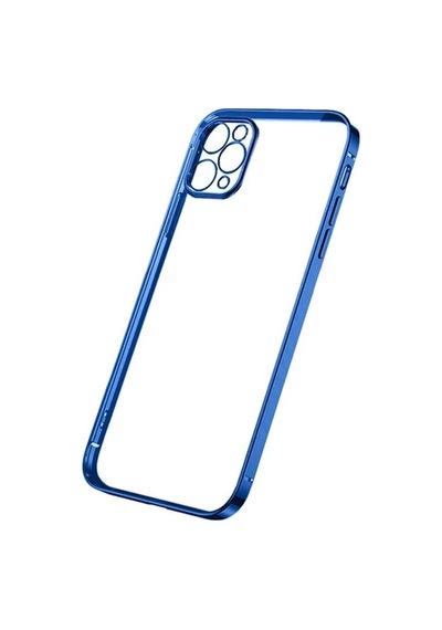 Ally iPhone Uyumlu 12 Pro 6.1 Metal Görünümlü Darbeye Dayanıklı Silikon Kılıf- 5775 Mh-hs9584-2683
