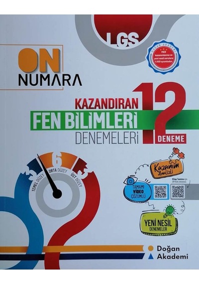 Doğan Akademi 8. Sınıf LGS On Numara Fen Bilimleri 12'li Deneme