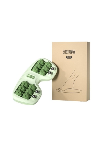 Dört Sıra Makaralı Ayak Masajı 0vs3rk Yeşil