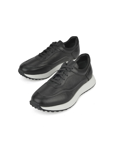 Ziya, Erkek Hakiki Deri Sneaker 1531026z290 Siyah 1531026z290 000 Siyah