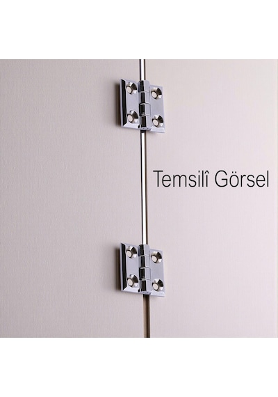 Metal Gümüş Yaprak Menteşe 4 Adet 60x60mm Kapi Pencere Dolap Mobilya Kapak Menteşe Bağlantı Aksesuar Çok Renkli