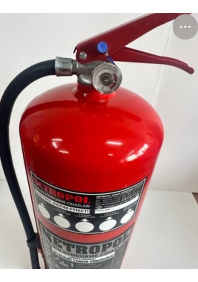 6 Kg Ruhsata Uygun Köpüklü Yangın Söndürme Tüpü Ve Yangın Söndürücü Levhası