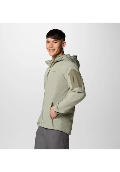 Columbia Men's Tall Heights Iı Hooded Softshell Hiking Jacket Wo0923 Yeşil