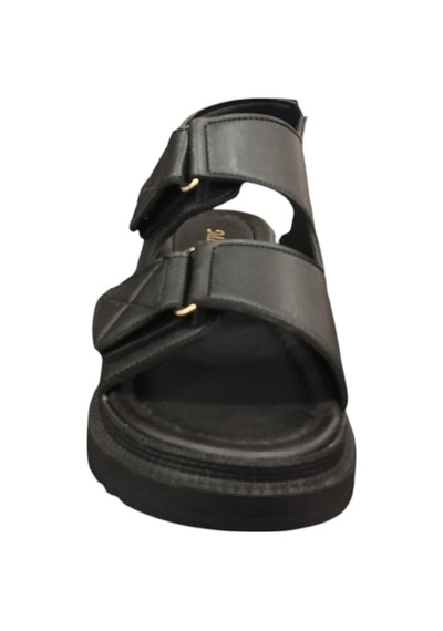 Günlük Kadın Bantlı Yumuşak Taban 5 Cm Topuk Boyu Merry Pace 8138021z Sandalet Ayakkabı Siyah