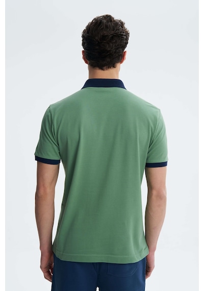 AR-MA Arma Erkek Regular Fit Likralı Pike Polo Yaka Tişört Y27374308601 Yeşil