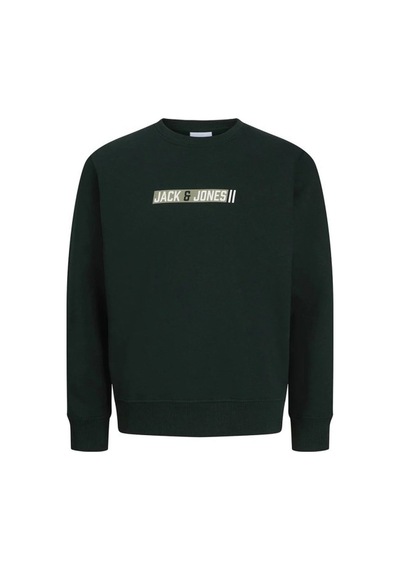 Jack & Jones Jack&jones 12298431 Jjmunk Sweat Crew Neck Scarab Erkek Sweatshirt Petrol