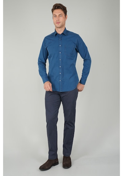 Bisse Erkek Uzun Kollu Spor Yaka Denim Gömlek Gmjean252167 D39 Lacivert Bisse Erkek Uzun Kollu Spor Yaka Denim Gömlek Gmjean252167 D39 Lacivert