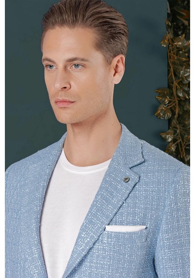 Efor C 660 Slim Fit Mavi Spor Ceket Mavi