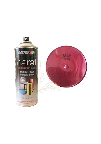 Motip Carat Metalik Kırmızı Sprey Boya 400  ML