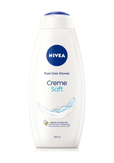 Nıvea Creme Soft Kremsi Dokunuş Banyo Ve Duş Jeli 750 Ml, Vücut Nemlendirici, Badem Yağı, Pürüzsüz C Sku: Smg8690010386458 Diğer