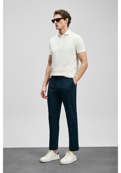 Lufian Spencer Erkek Polo Yaka T-shirt 111040240 Beyaz